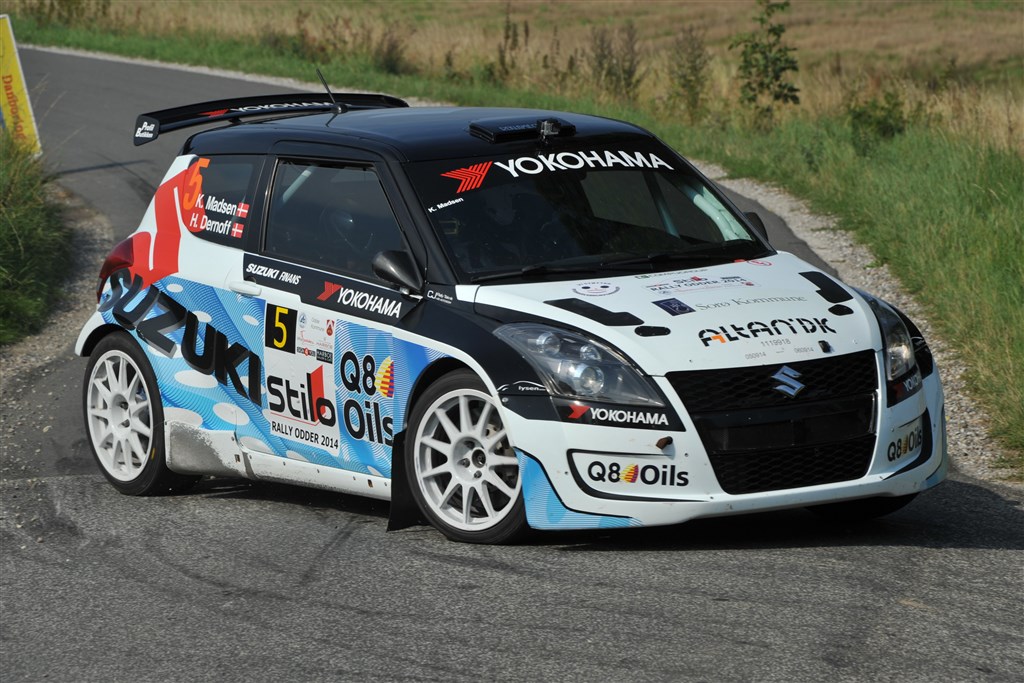 Kenneth Madsen og Henrik Dernoff var et af de tre mandskaber, som efter Stilo Rally Odder 2014 kunne kalde sig Danmarksmestre i rally
(Foto: Morten Alstrup)